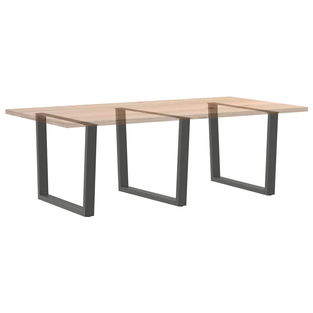 Couchtischbeine V-Form 2 Stück Schwarz 30x(30-31,3) cm Stahl