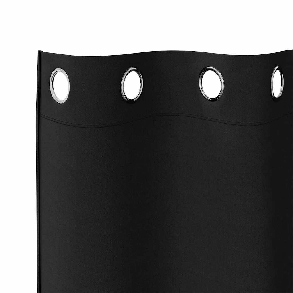 Verdunkelungs-Vorhänge mit Ringen 2 pcs Beige 140 x 140 cm