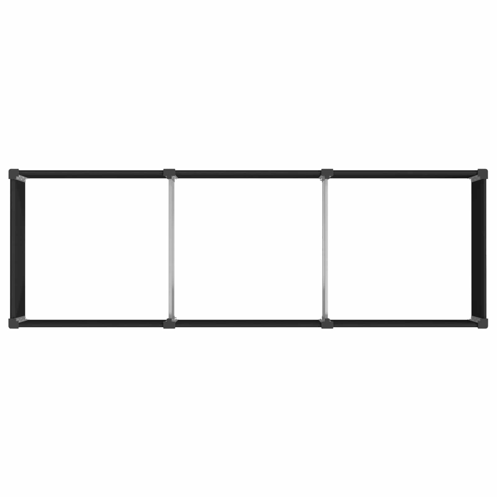 Garten-Hochbeet 200x50x54 cm WPC Grau
