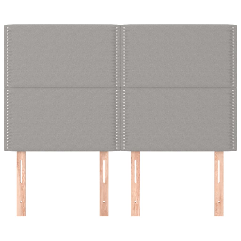 Kopfteil Dunkelgrau 80 x 5 x 118/128 cm Stoff
