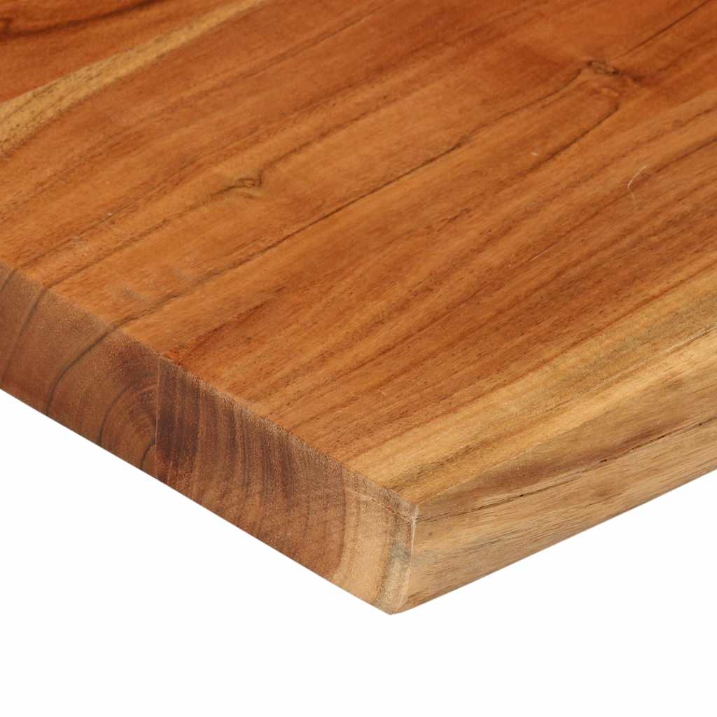 Tischplatte 40x40x2,5 cm Rechteckig Massivholz Akazie Baumkante