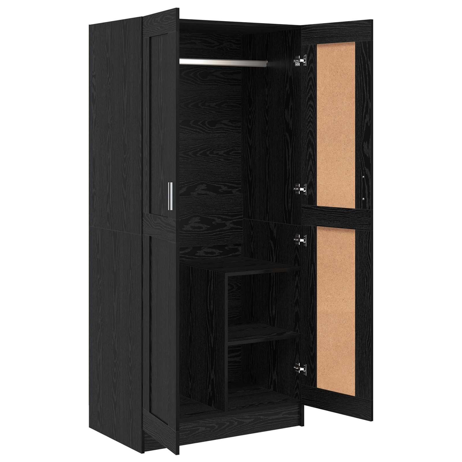 Kleiderschrank Weiß 82,5x51,5x180 cm Holzwerkstoff