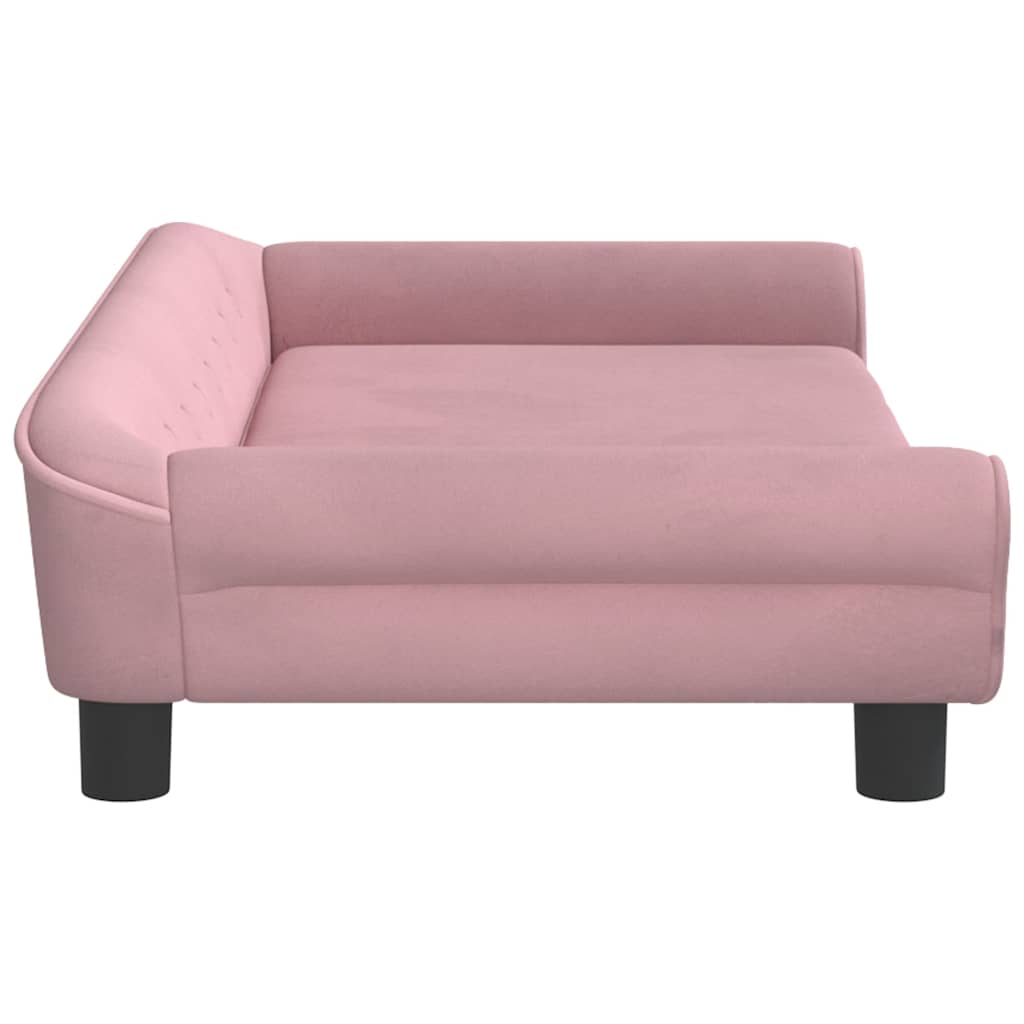 Kindersofa Blau 100x50x26 cm Samt