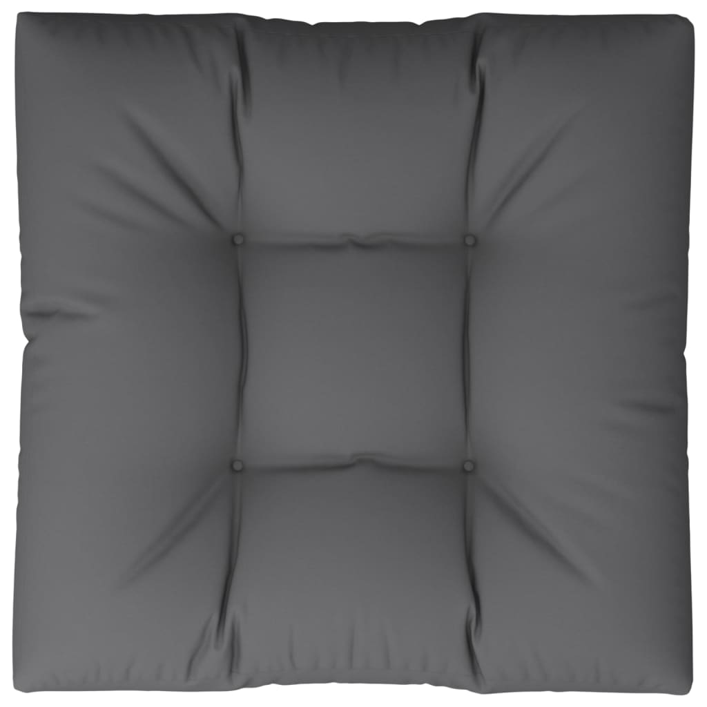 Palettenkissen Anthrazit 50x50x12 cm Stoff