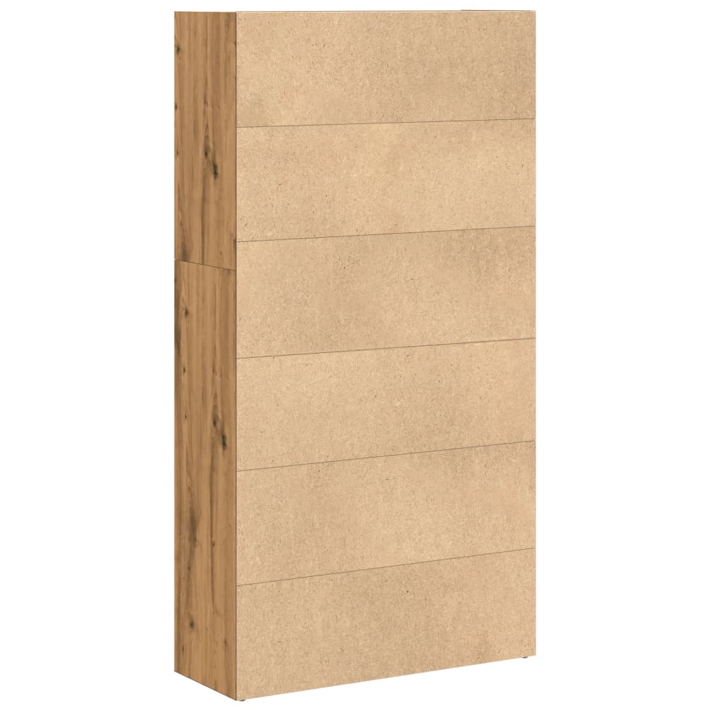 Bücherregal Weiß 80x30x189 cm Holzwerkstoff
