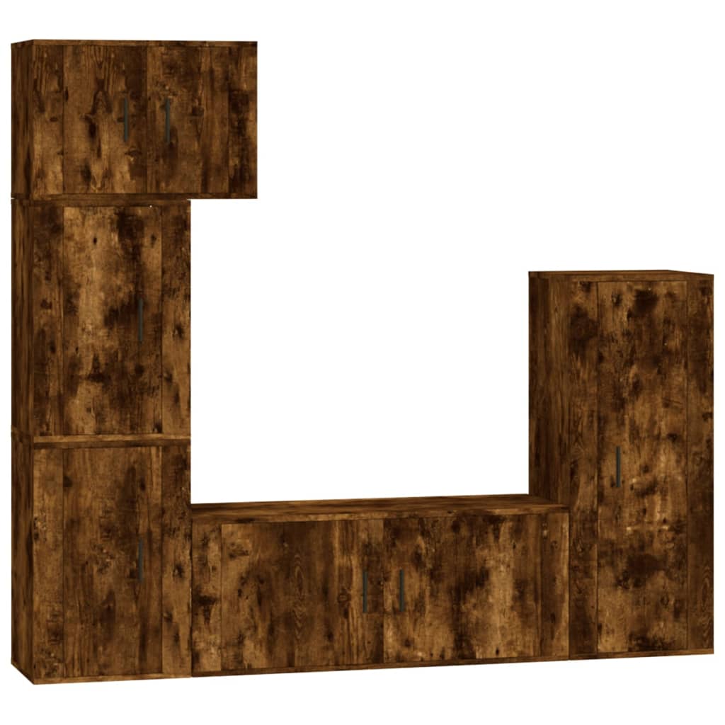 5-tlg. TV-Schrank-Set Weiß Holzwerkstoff