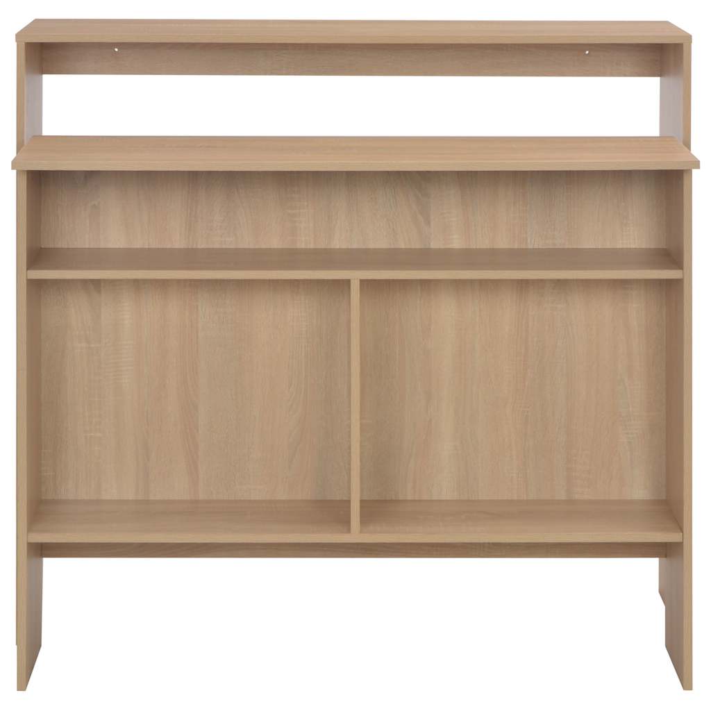 Bartisch mit 2 Tischplatten Weiß 130x40x120 cm