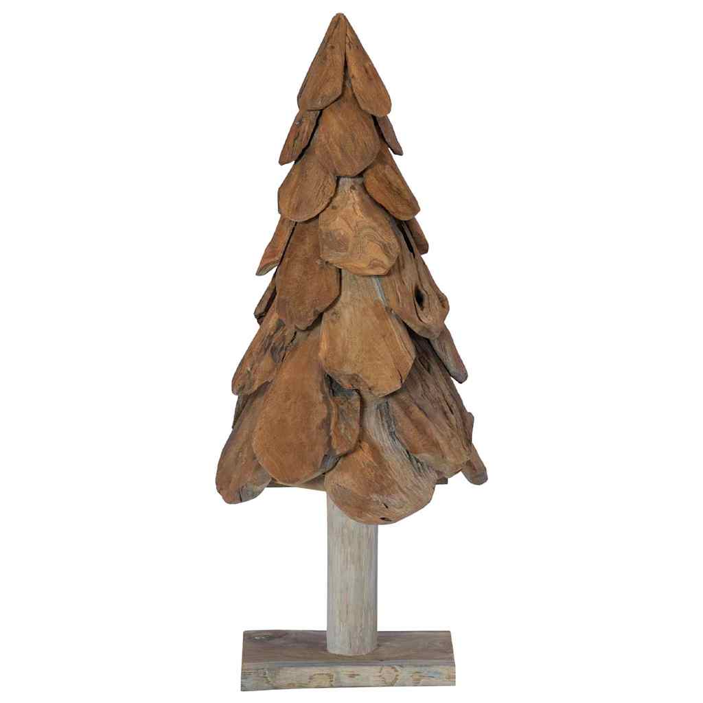 Weihnachtsbaum mit Ständer Braun 61 cm Massivholz Teak