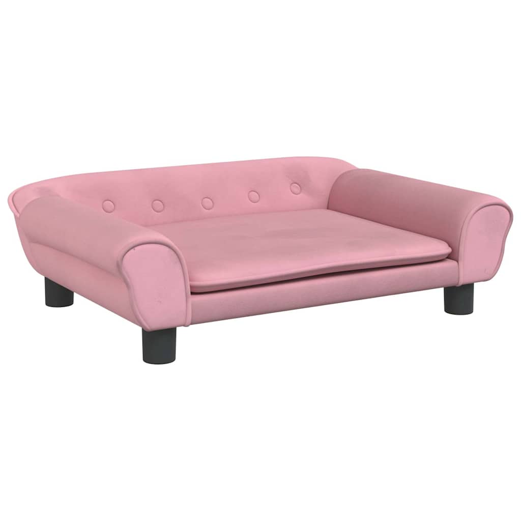 Hundebett Blau 100x50x21 cm Samt