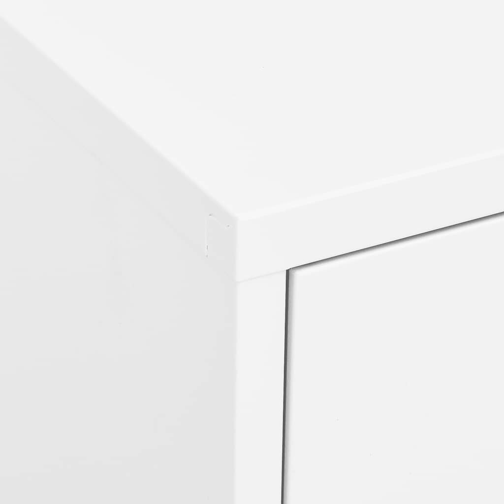 Beistellschrank Olivgrün 80x35x101,5 cm Stahl