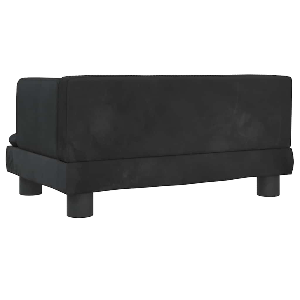 Hundebett Blau 80x45x30 cm Samt