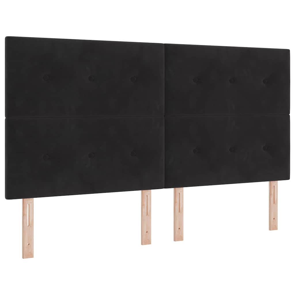 Kopfteil Hellgrau 80 cm Samt