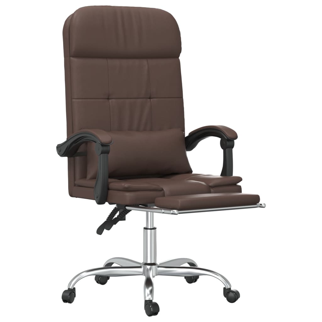 Bürostuhl mit Massagefunktion Schwarz Kunstleder