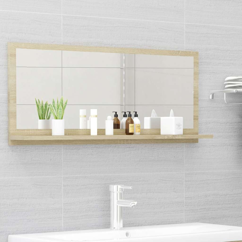 Badspiegel Weiß 40x10,5x37 cm Holzwerkstoff