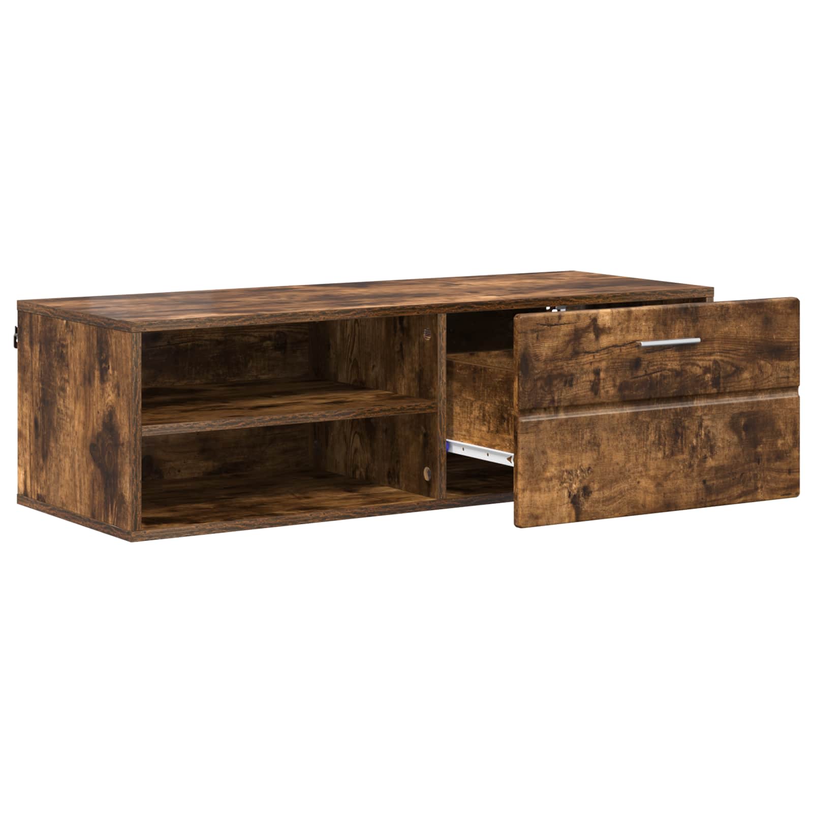 Highboard mit Regal FLORIN Weiß 60 x 35 x 182 cm Holzwerkstoff
