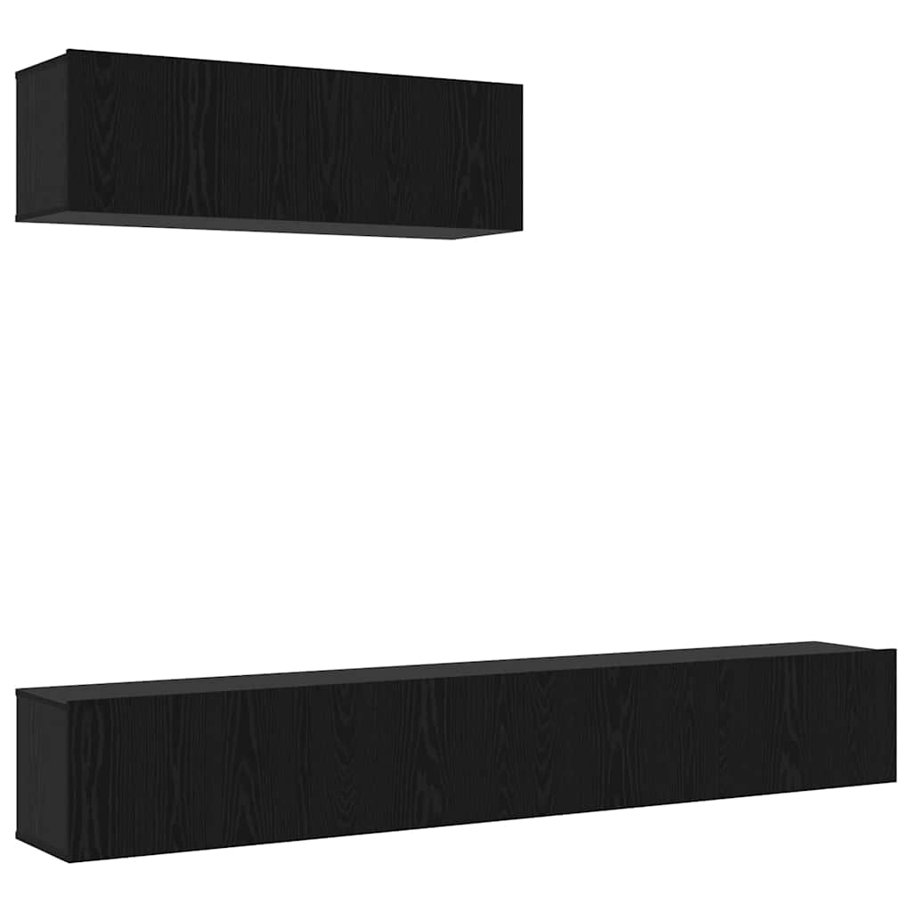 3-tlg. TV-Schrank-Set Weiß Holzwerkstoff