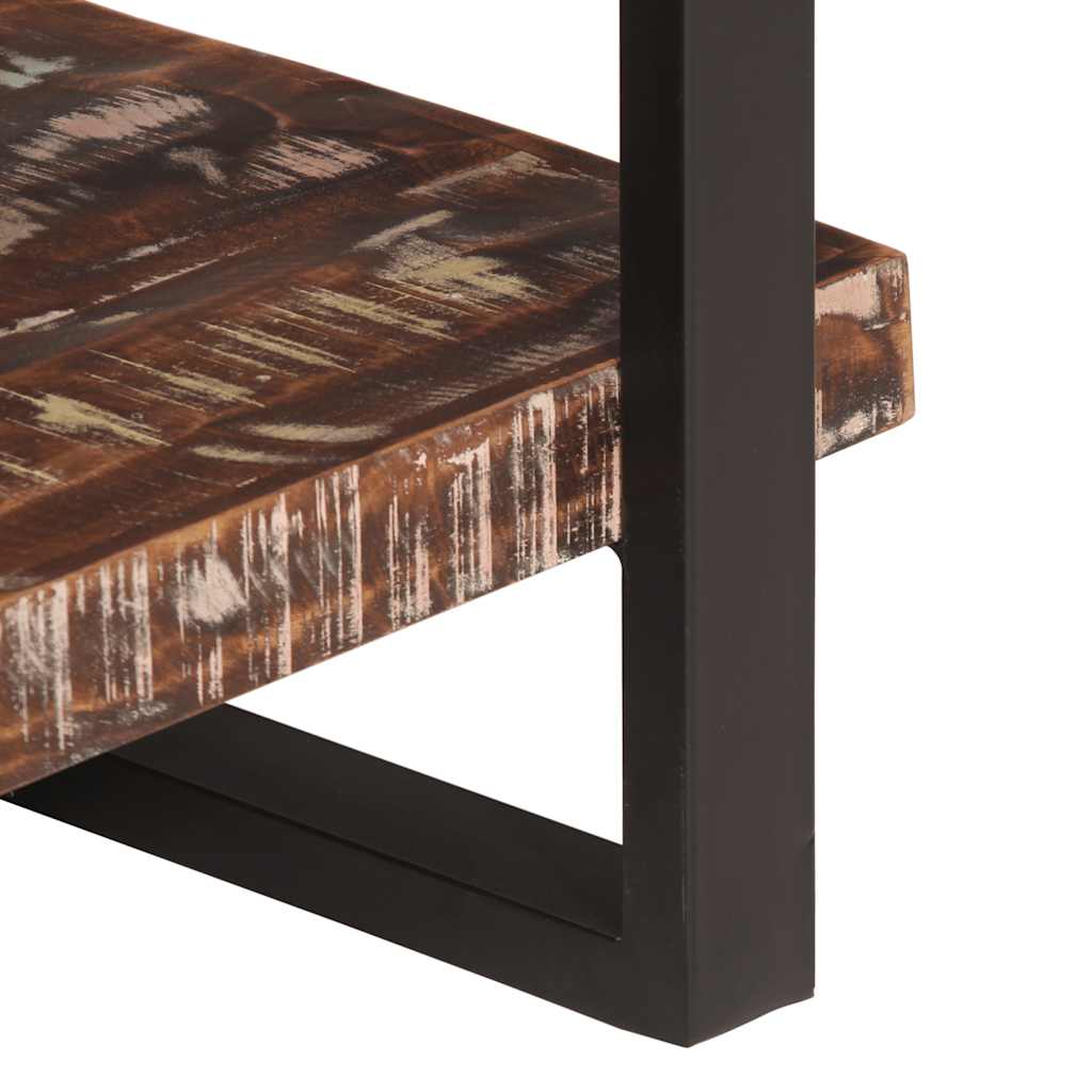 Bücherregal mit 4 Böden 80x40x180 cm Altholz Massiv