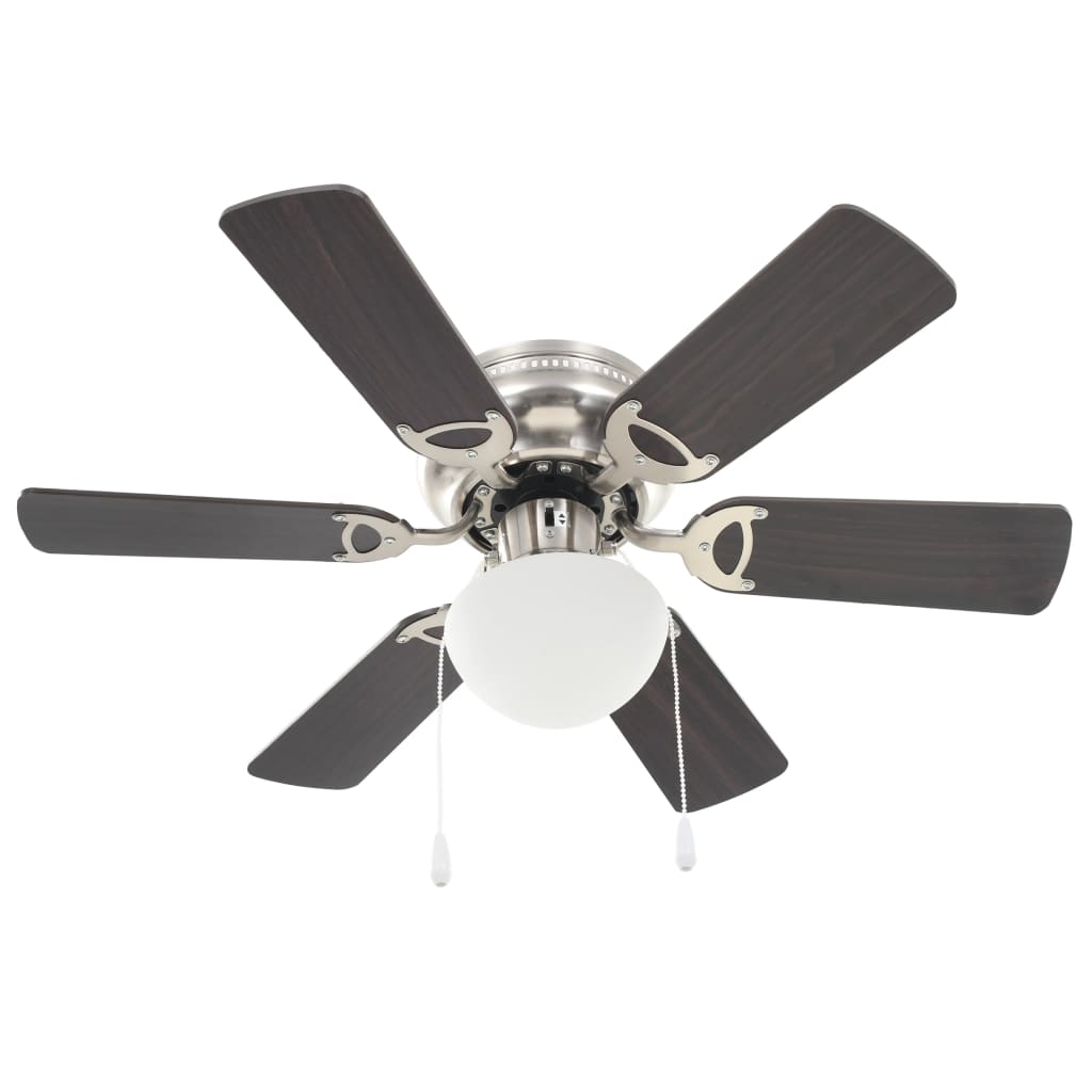 Deckenventilator mit Licht und Fernbedienung Ø 130 cm Weiß
