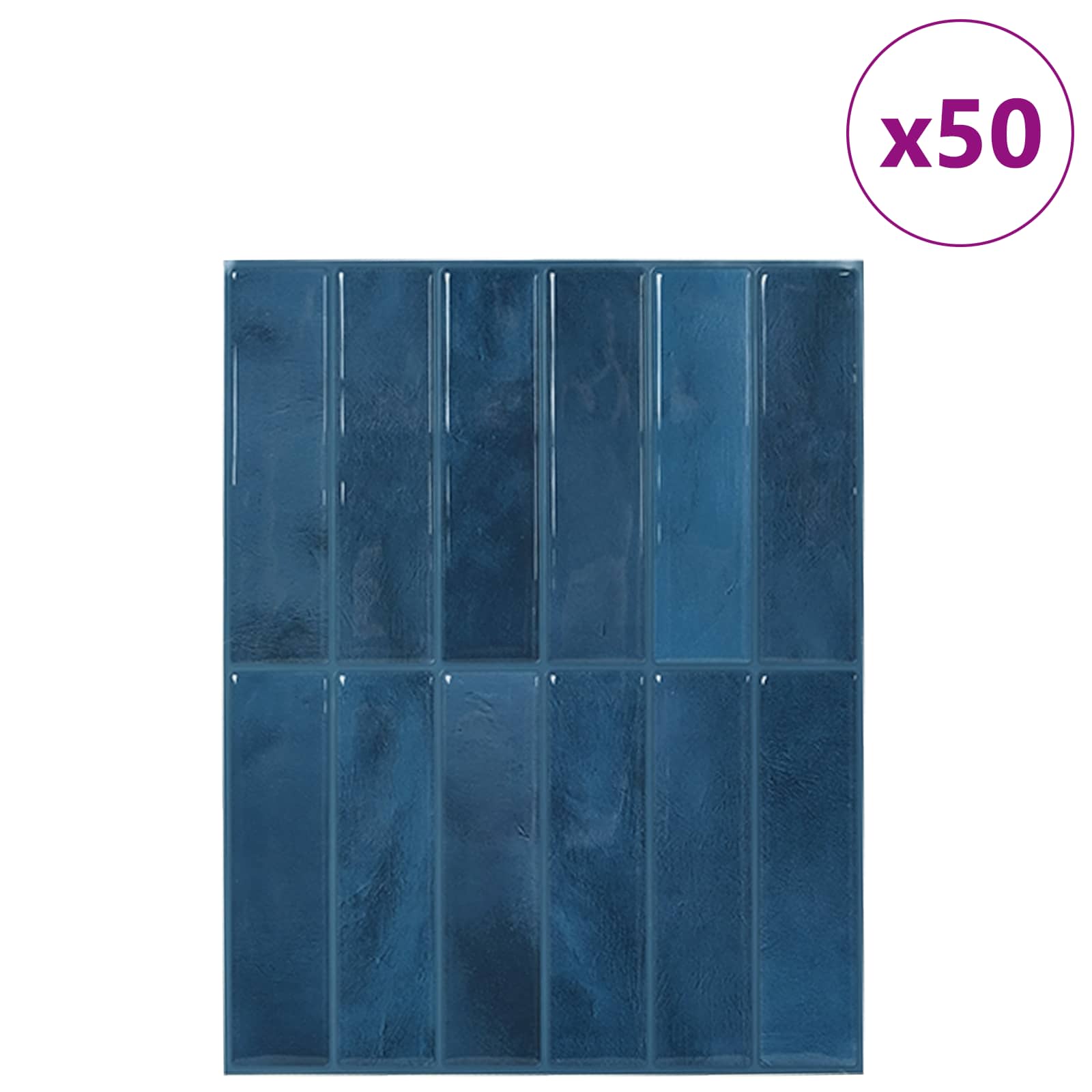 Rechteckige Fliese 10 pcs Dunkelgrün 29 x 23 x 0,08 cm