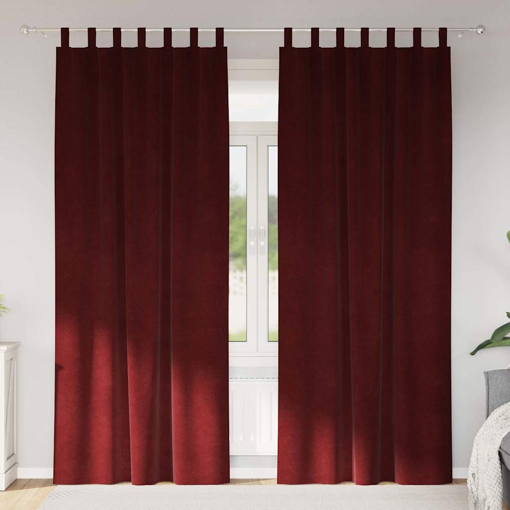 Verdunkelungsvorhänge 2 pcs Schwarz 140 x 140 cm Samt