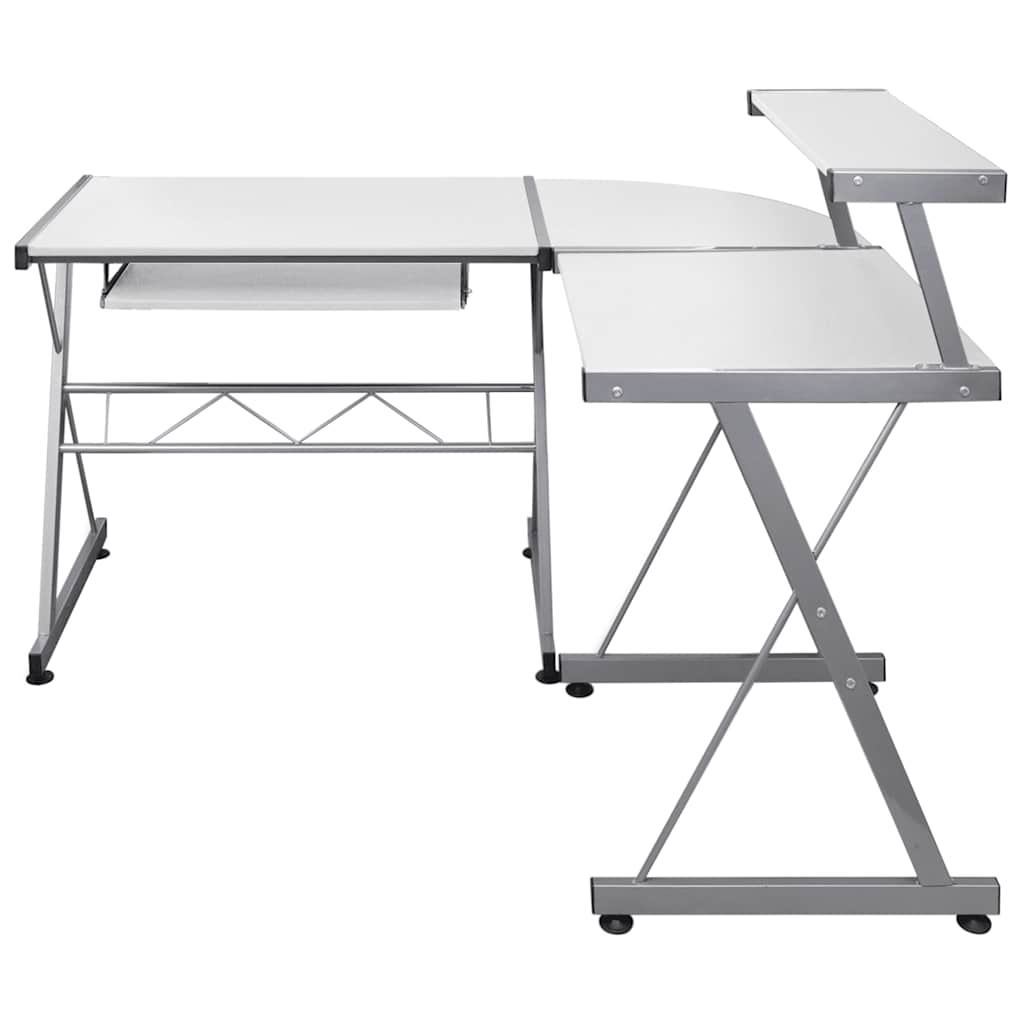 Eck-Computertisch Schwarz 132x112x99 cm Holzwerkstoff