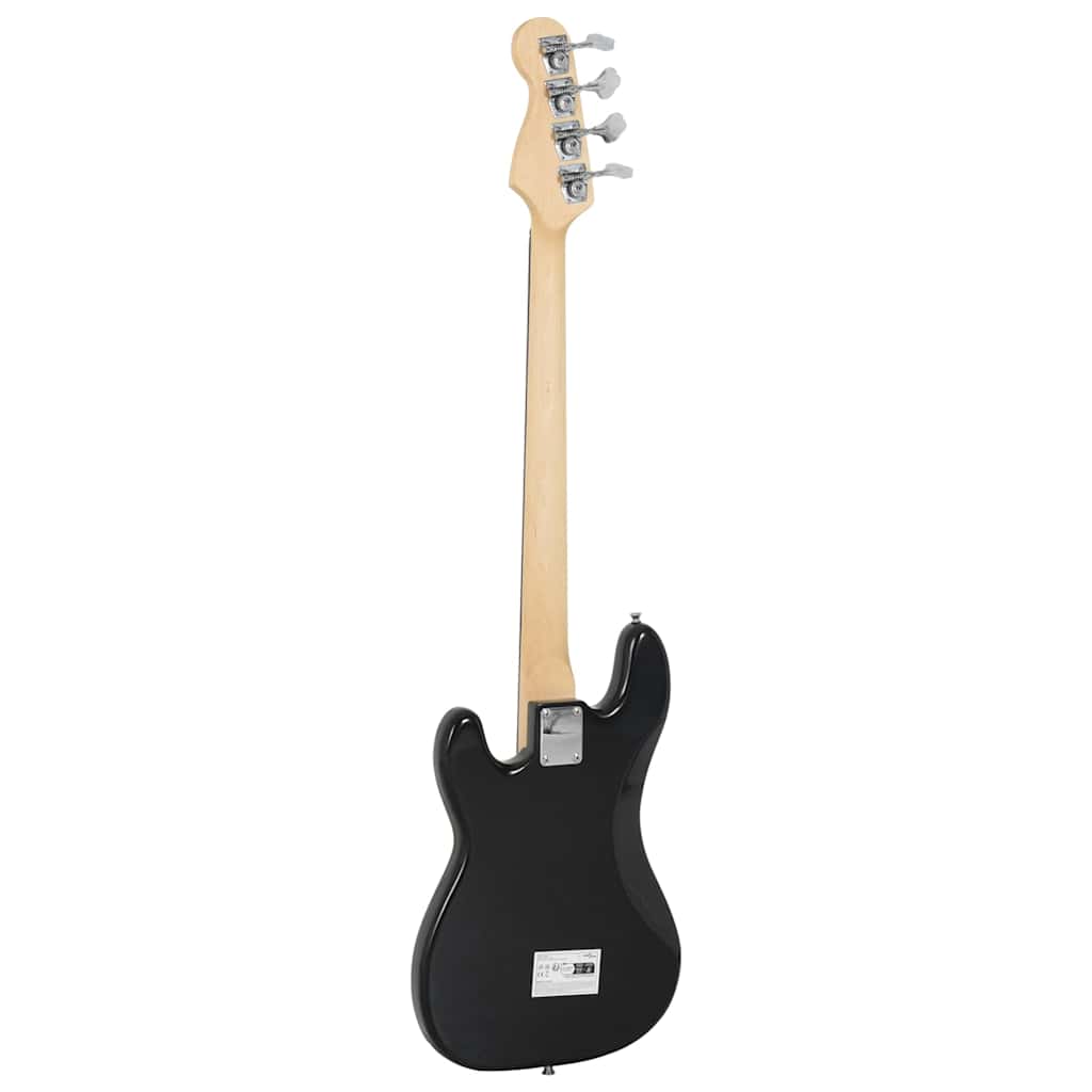 E-Bass für Anfänger mit Tasche Schwarz 4/4 46