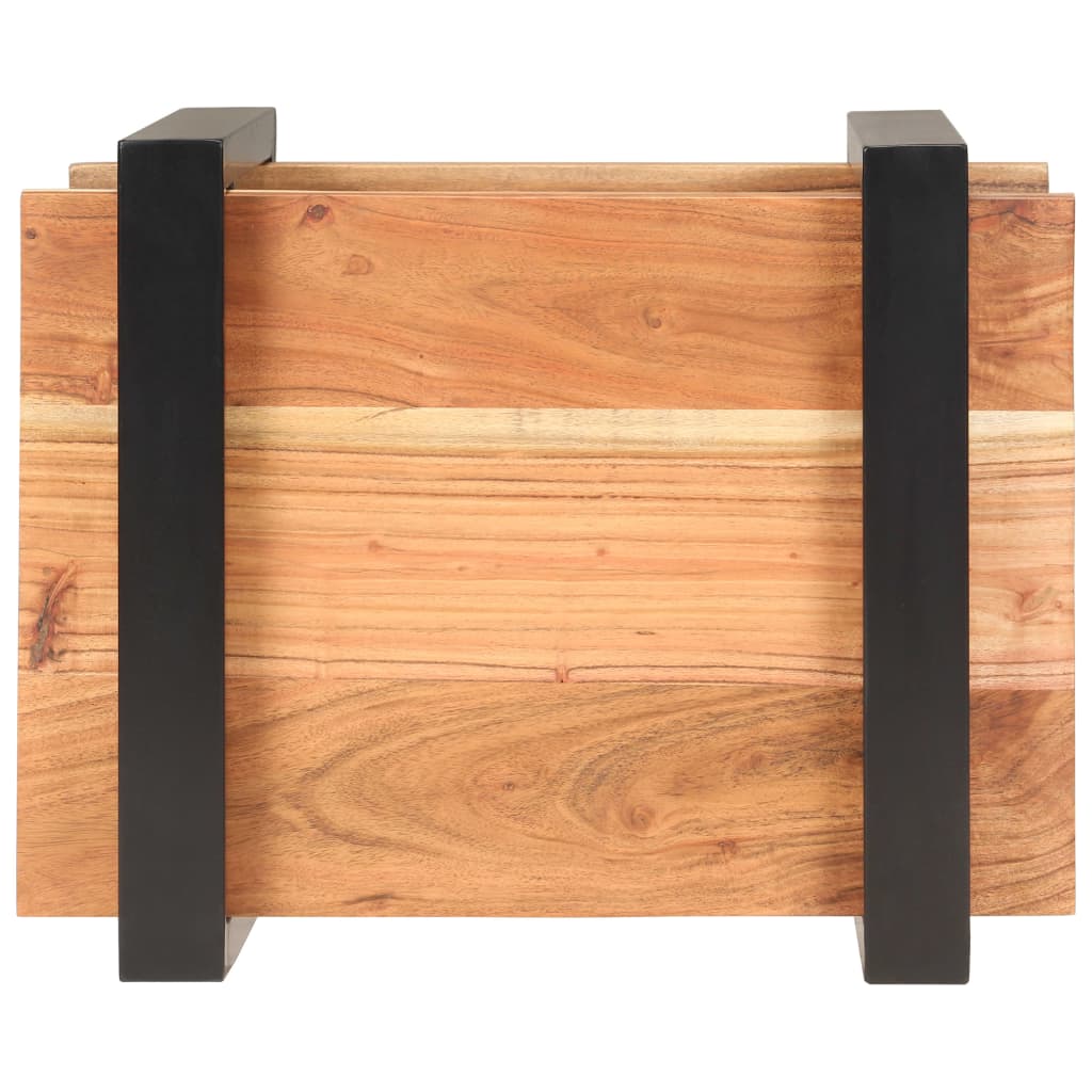 Nachttisch 50x40x40 cm Recyceltes Massivholz