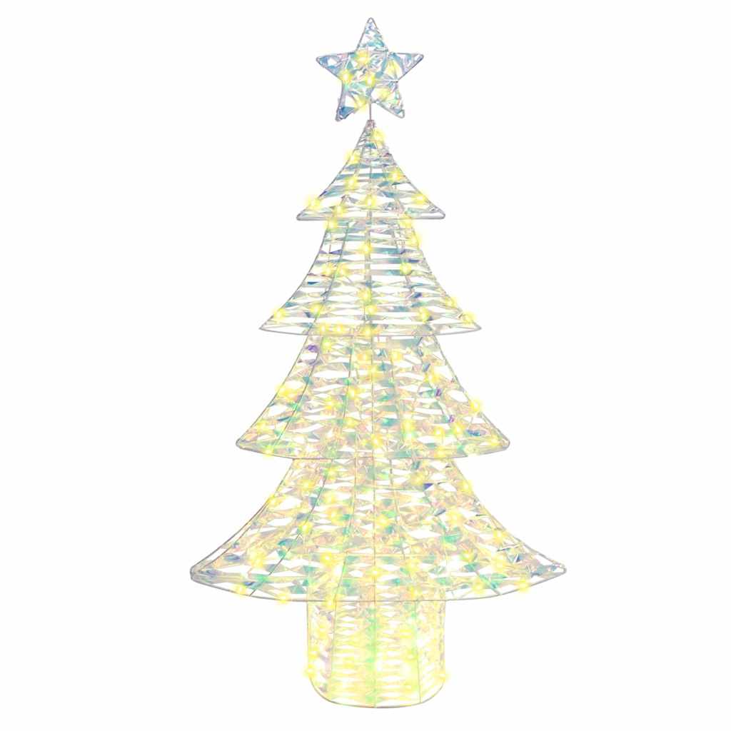 Weihnachtsbaum mit 120 LEDs Warmweiß 120,5 cm PET