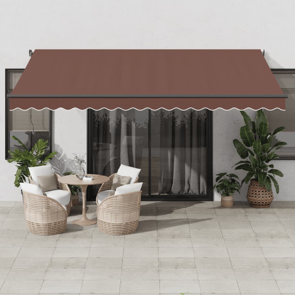 Markise Automatisch Einziehbar 350x250 cm Creme