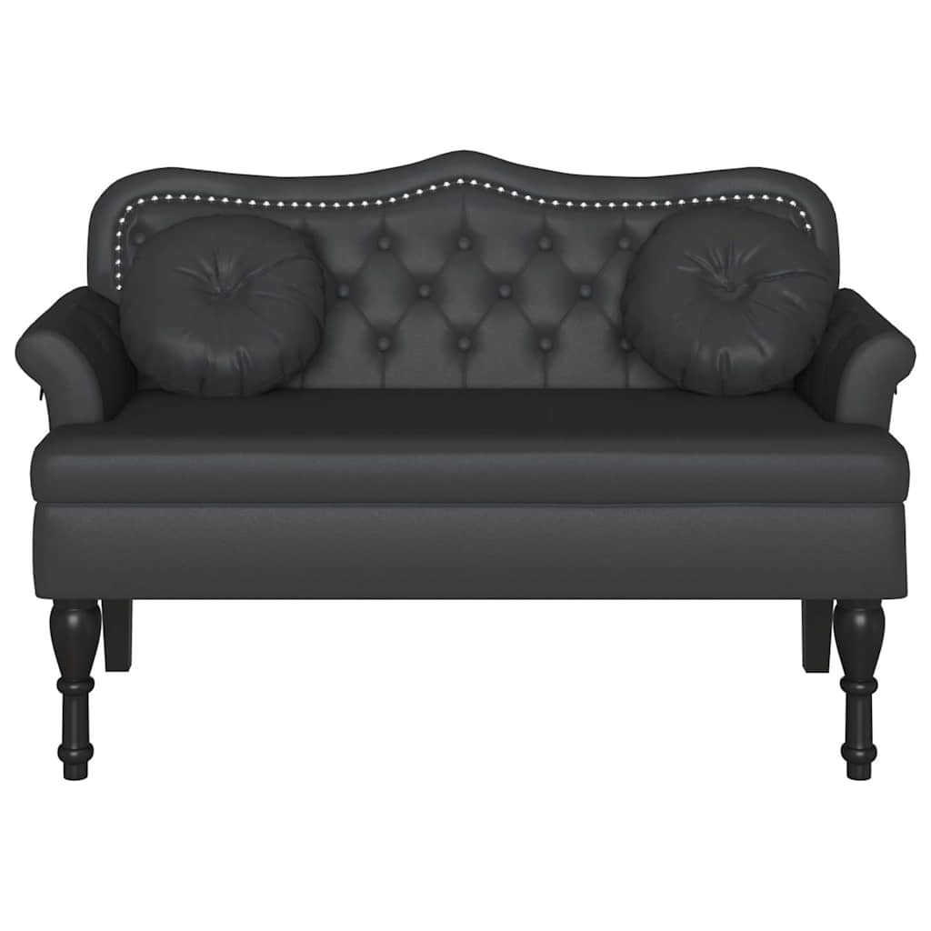 Chesterfield Bank Creme 120,5 x 65 x 75 cm Kunstleder
