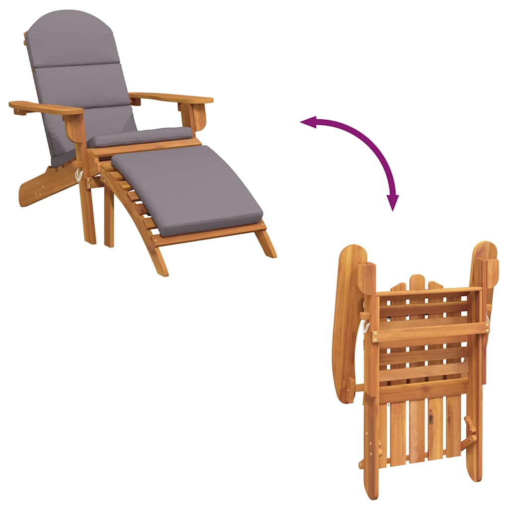 Adirondack-Gartenstühle 2 Stk. Massivholz Akazie