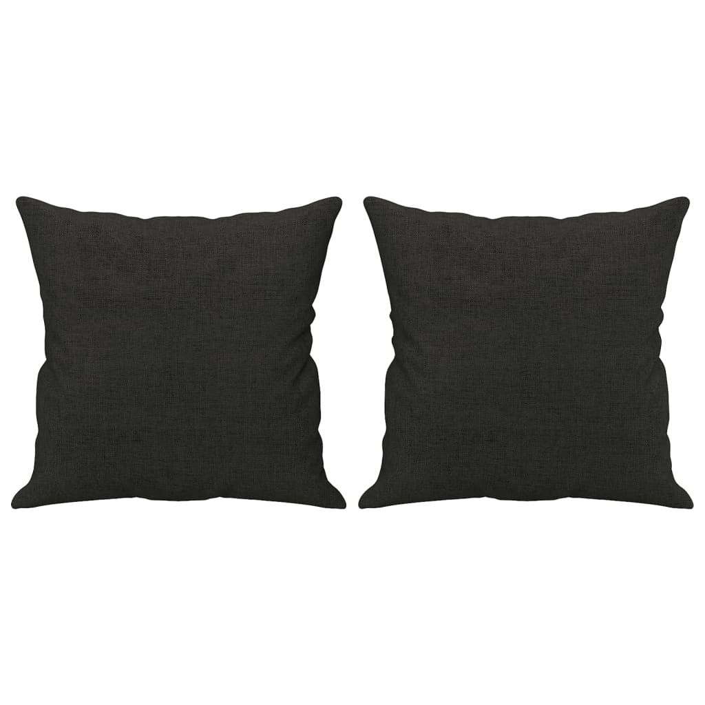 Zierkissen 2 Stk. Hellgrau 40x40 cm Stoff