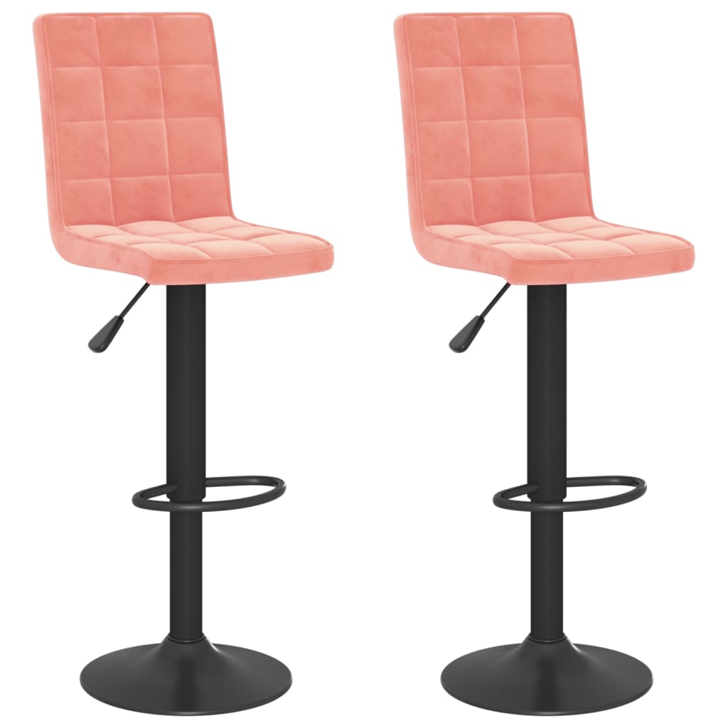 Barhocker Rosa Samt