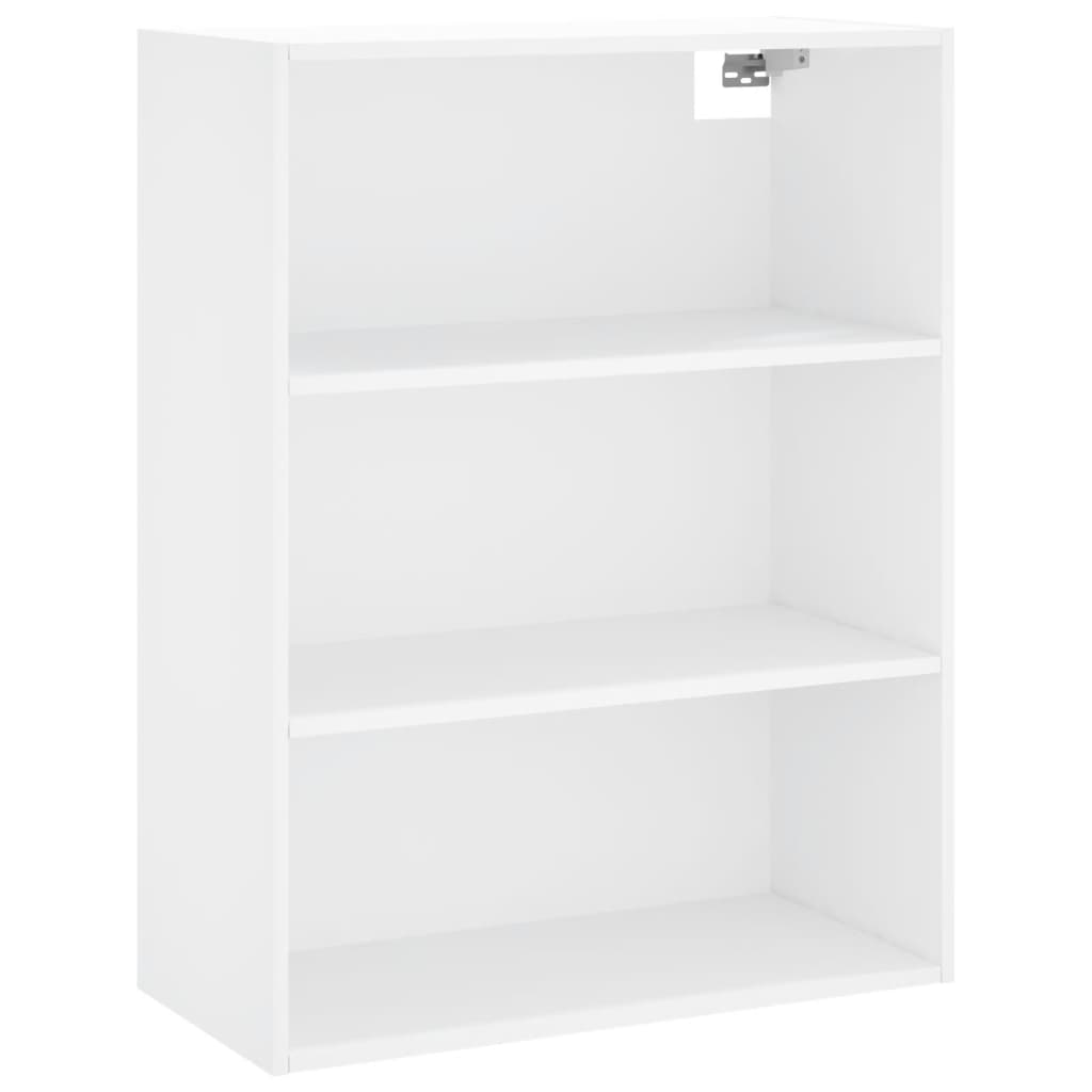 Highboard Hochglanz-Weiß 69,5x34x180 cm Holzwerkstoff