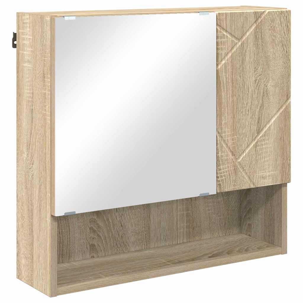 Badezimmermöbel-Set mit Tür 4 pcs Weiß Holzwerkstoff & Metall