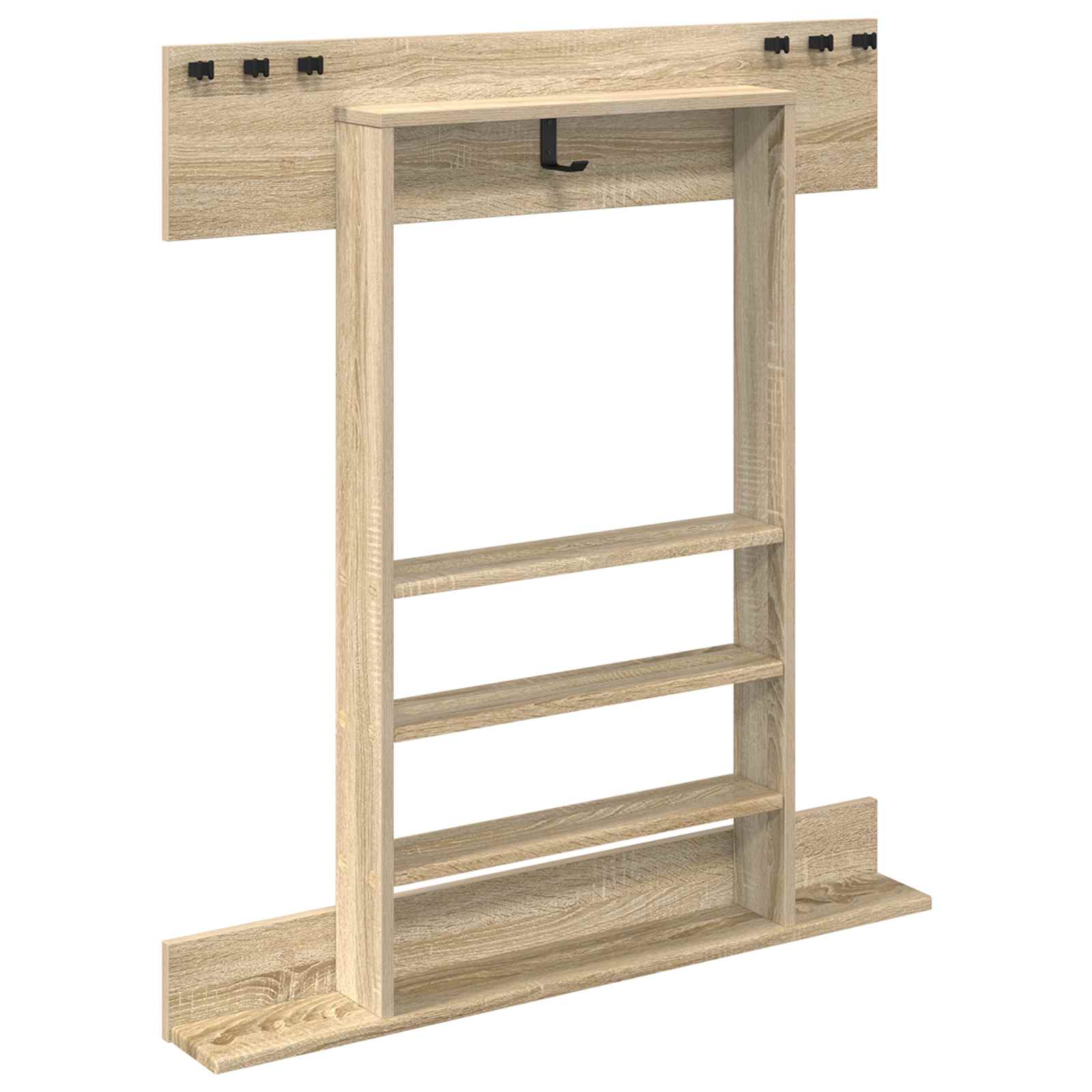 Billardqueue-Ständer Holzwerkstoff 93 x 12 x 103 cm Weiß