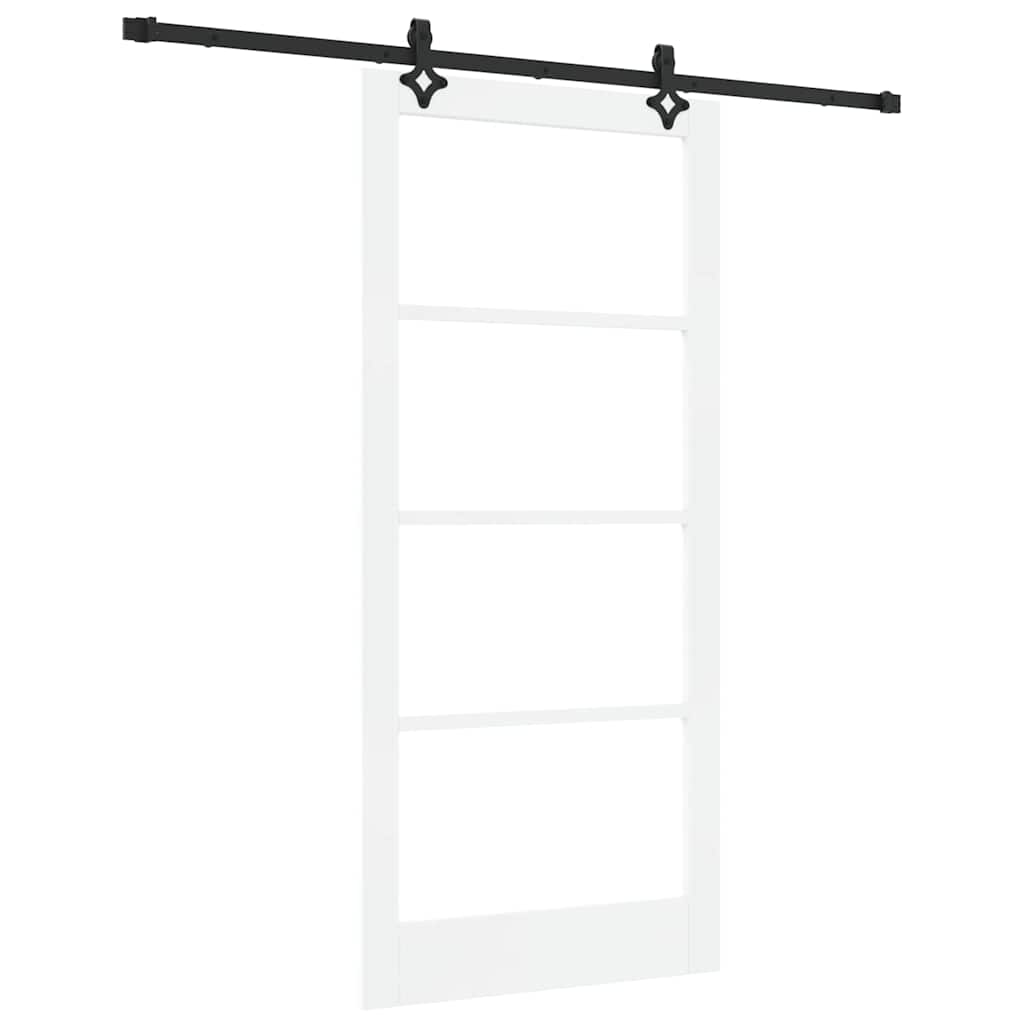 Schiebetür ORKDAL Natürlich und Schwarz 61 x 198,5 cm
