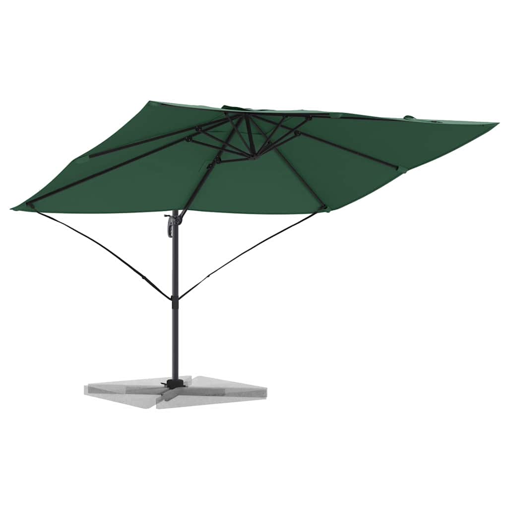 Sonnenschirm Sand 351 x 250 x 260 cm Polyester und Aluminium