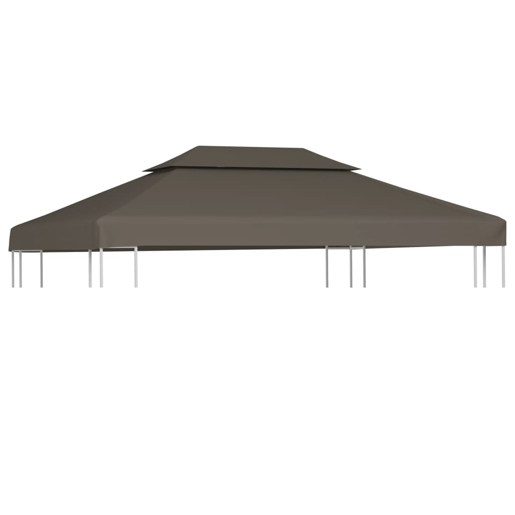 Pavillon-Dachplane mit Kaminabzug 310 g/m² 4x3 m Blau