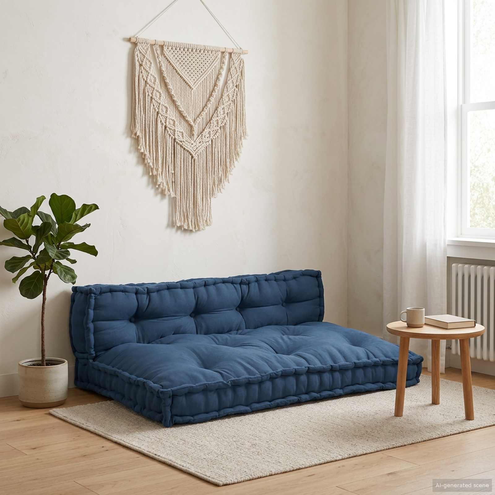 Palettensofa-Auflage Mehrfarbig Stoff Patchwork