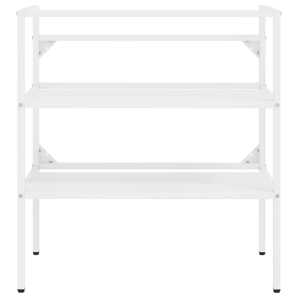 Badezimmer Waschtischgestell Weiß 40x38x83 cm Eisen