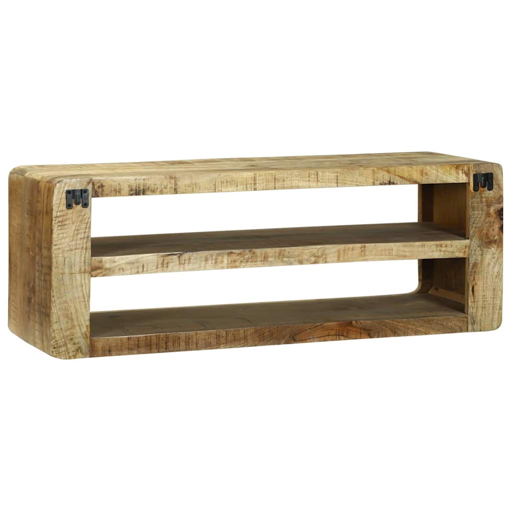 TV-Schränk mit Regal Braun 60 x 32 x 36 cm Massivholz Mango