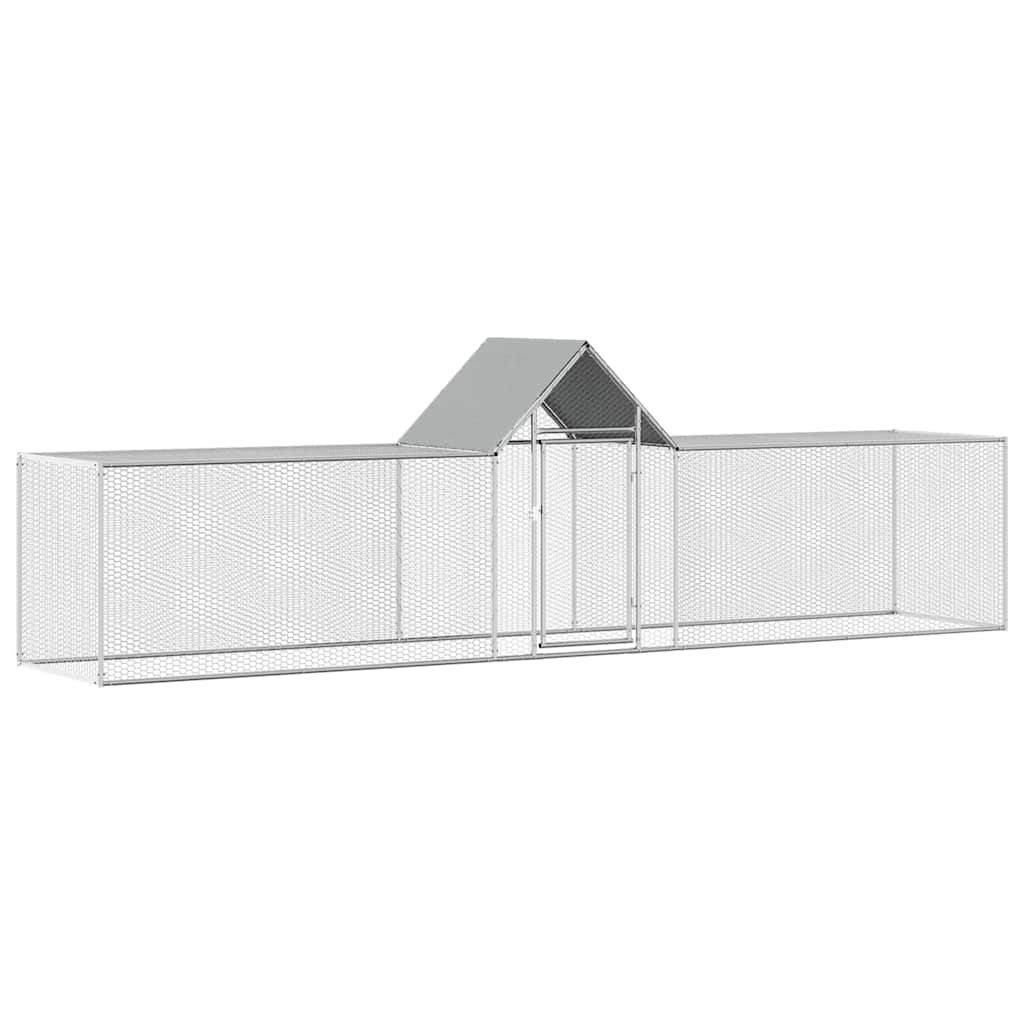 Hühnerstall 3x1x1,5 m Verzinkter Stahl