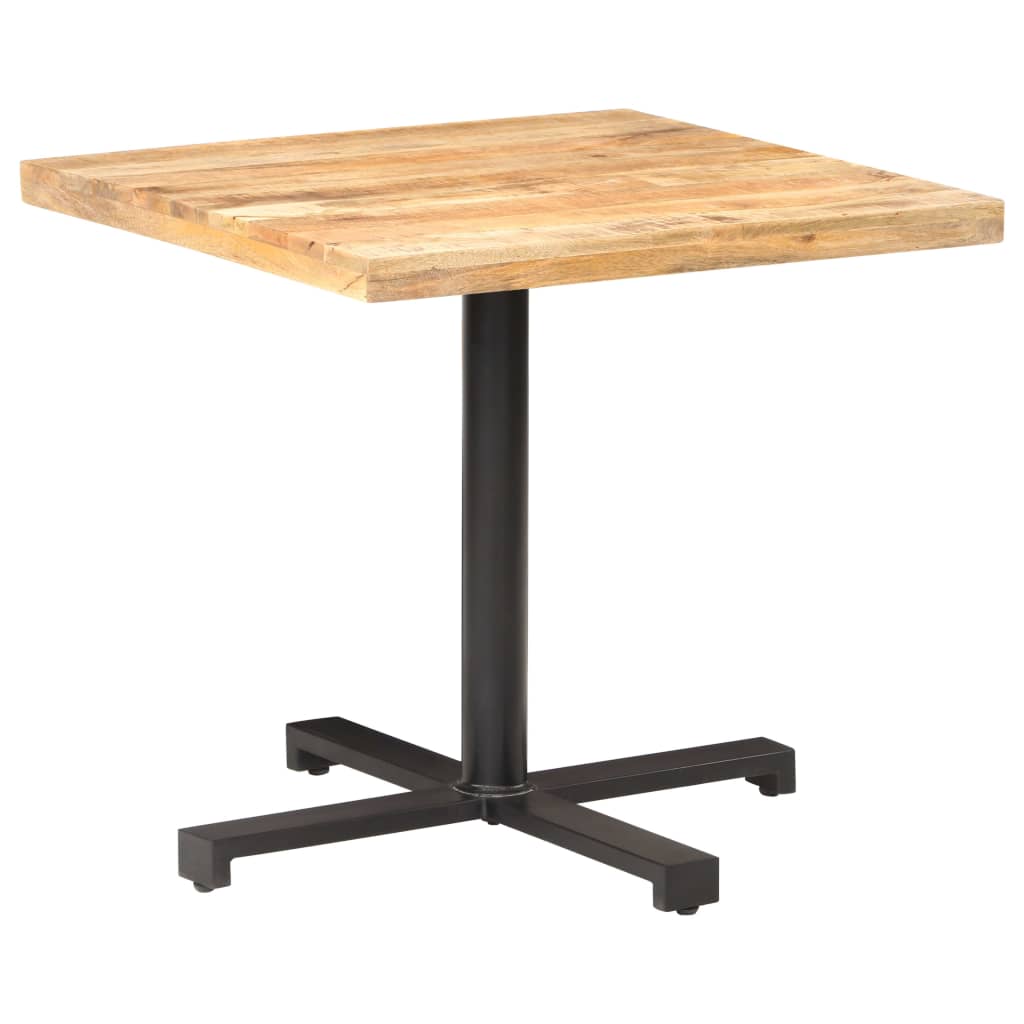 Bistrotisch Rund Ø60x75 cm Raues Mangoholz