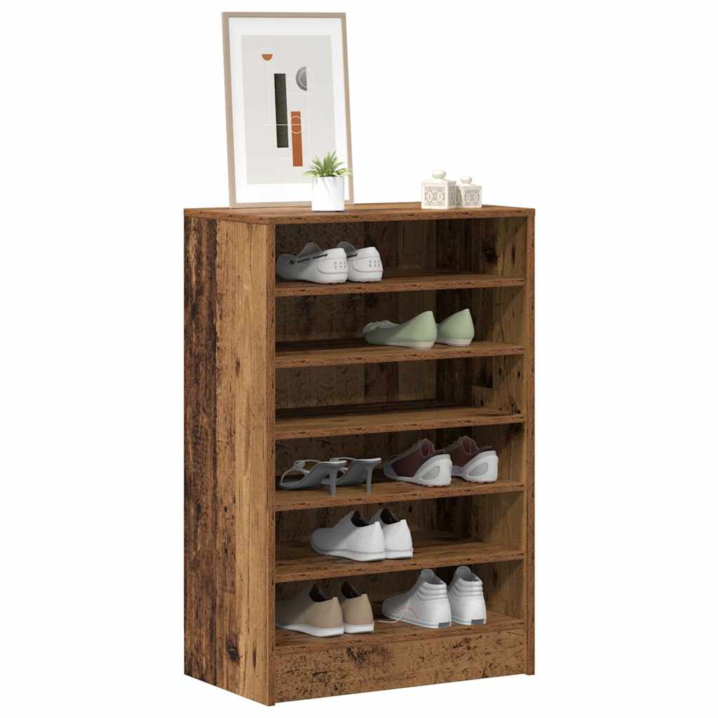 Schuhschrank Weiß 60x35x70 cm Holzwerkstoff