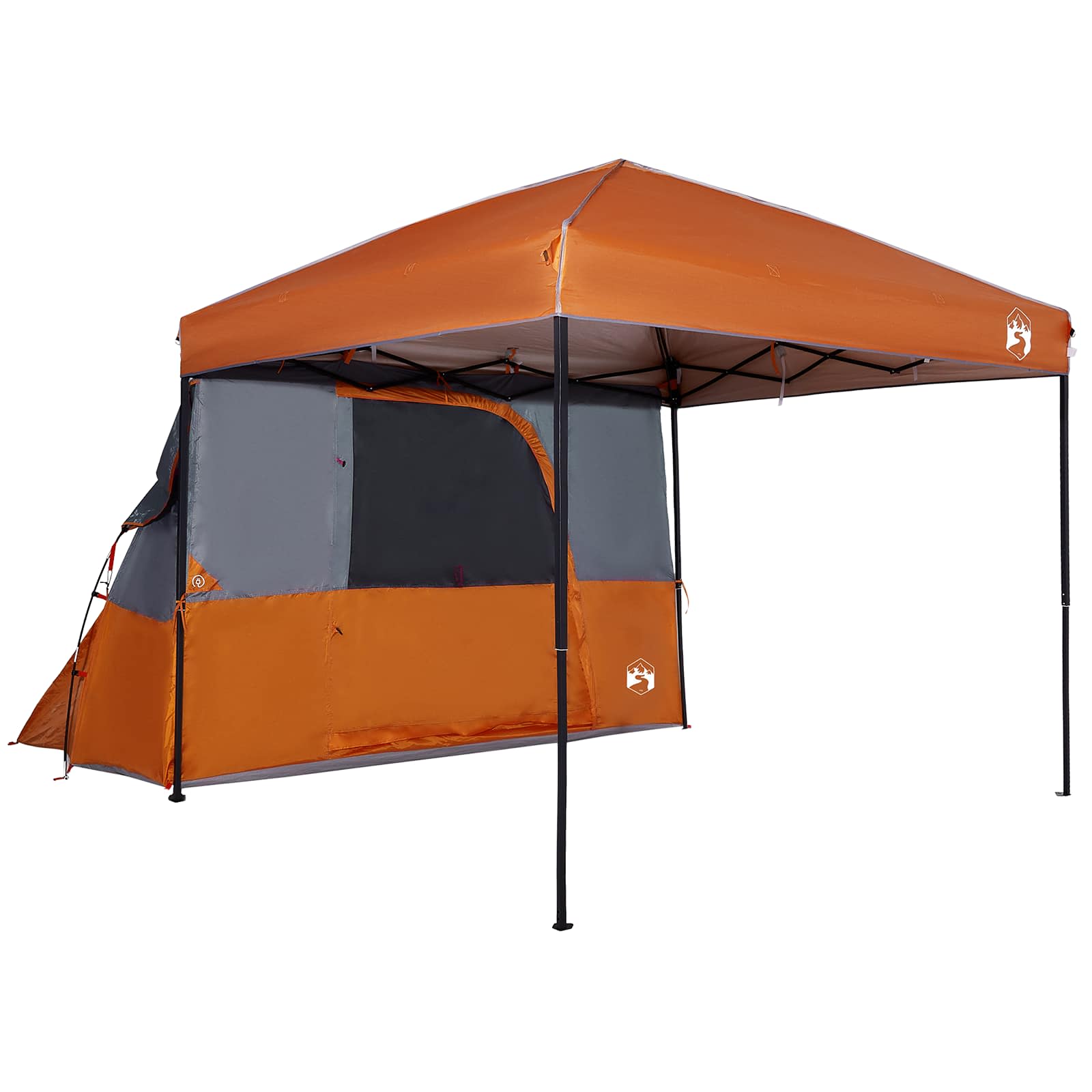 Camping-Zelt-Set mit Dach 2 pcs Blau Taffeta und Stoff