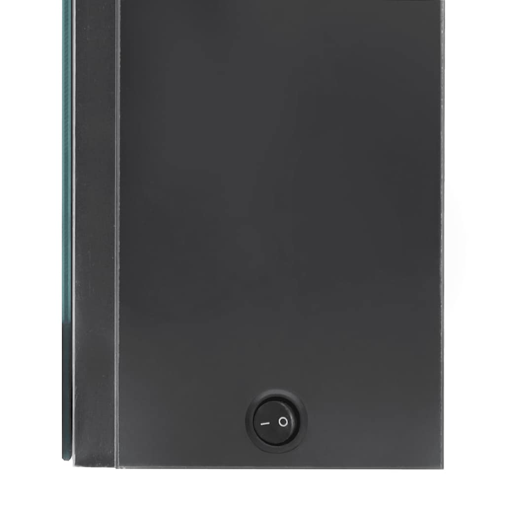 LED-Spiegelschrank fürs Bad Betongrau 80x12x68 cm