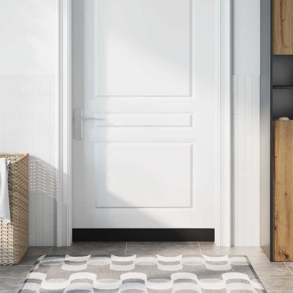 Selbstklebende Türbürstendichtungen 2 pcs Braun 100 cm