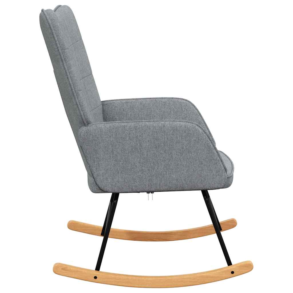 Schaukelstuhl Taupe Stoff