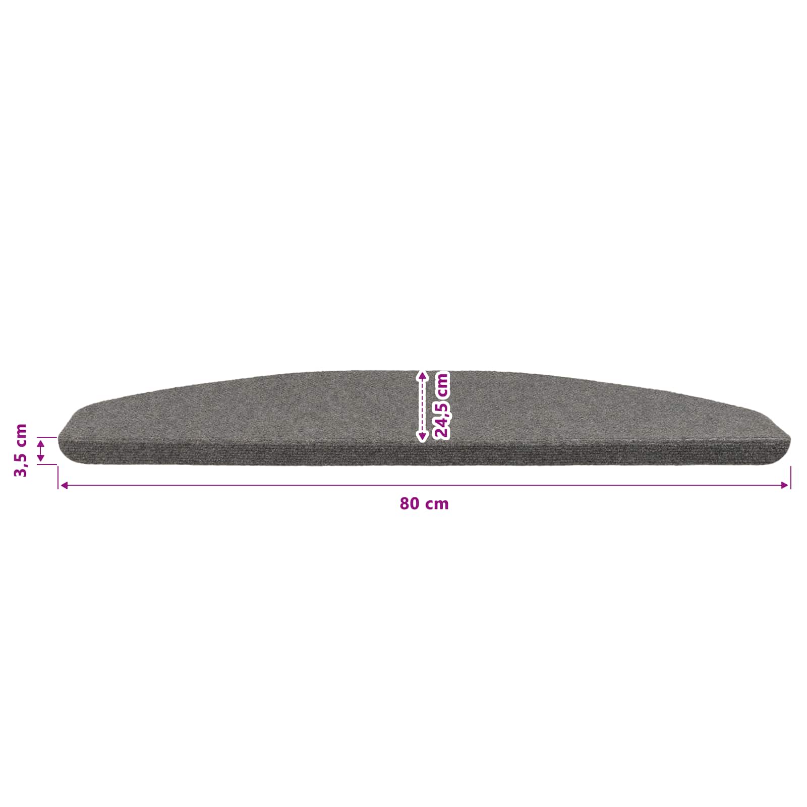 Stufenmatten Selbstklebend 15 Stk. 56x17x3 cm Beige